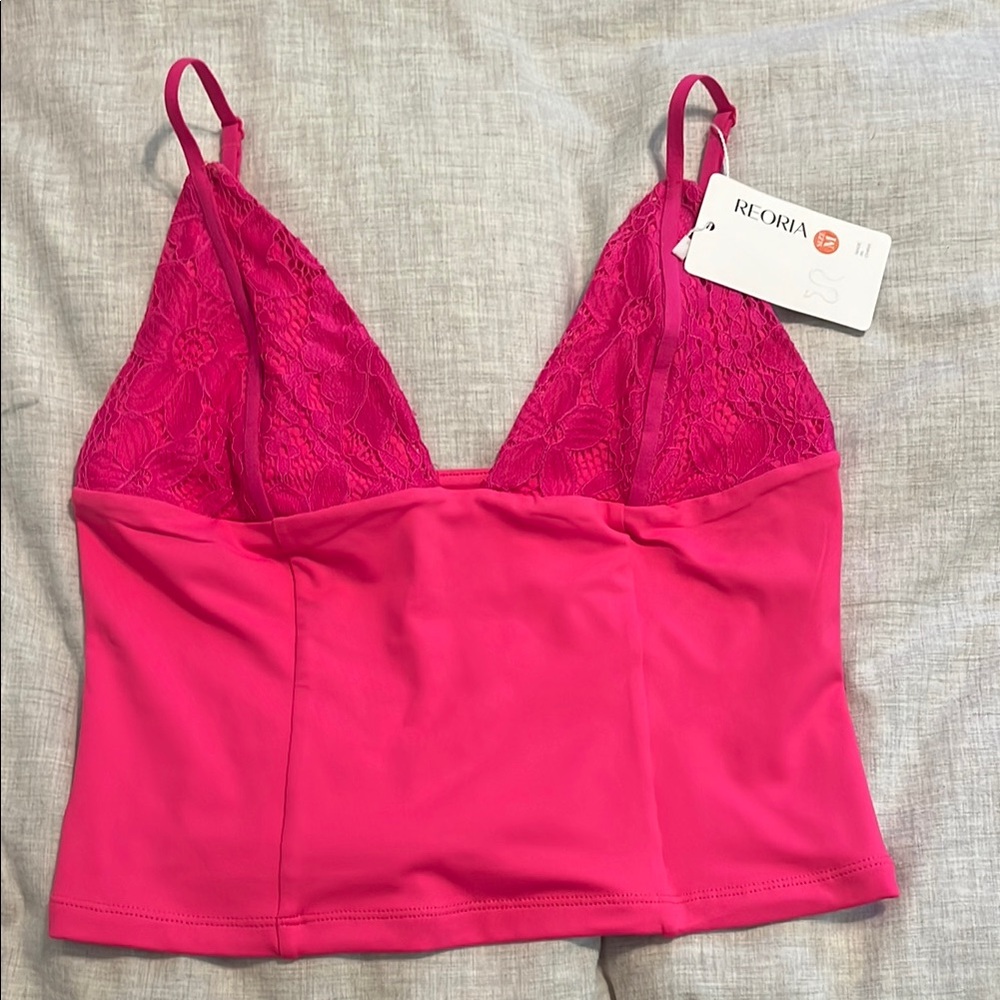 Cute pink lace top